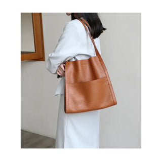 Sac à Bandoulière en Cuir Simple - PureTote™